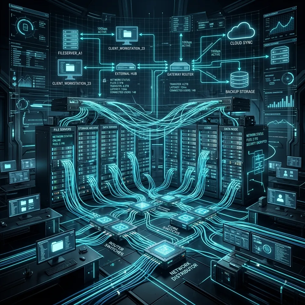 Centralised File-Sharing System with DHCP & FTP Server